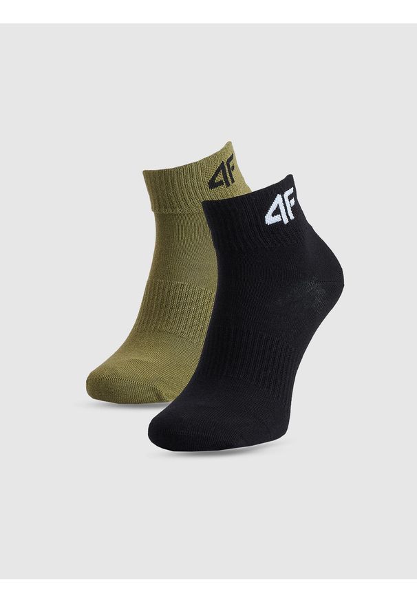 4f - 4F Skarpetki casual za kostkę (2-pack) chłopięce - multikolor 35-37. Kolor: wielokolorowy. Materiał: włókno, materiał, poliamid, bawełna