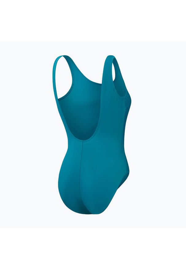 Damski kostium kąpielowy 1-częściowy Speedo Eco Logo Deep U-Back. Kolor: niebieski