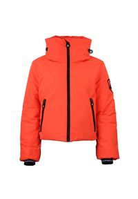 PEAK MOUNTAIN - Kurtka damska zapinana na zamek Peak Mountain. Kolor: pomarańczowy. Sezon: zima. Sport: narciarstwo #1