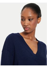 Kontatto Sweter 3M0177 Granatowy Regular Fit. Kolor: niebieski. Materiał: syntetyk #3