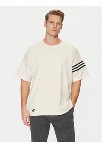 Adidas - adidas T-Shirt Neuclassics JC9933 Écru Regular Fit. Materiał: bawełna #1