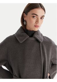 Marella Płaszcz wełniany English 2523016142 Szary Regular Fit. Kolor: szary. Materiał: wełna #2