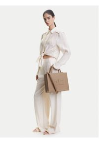 Elisabetta Franchi Torba q-roa-36119 Szary. Kolor: beżowy. Materiał: skórzane #5