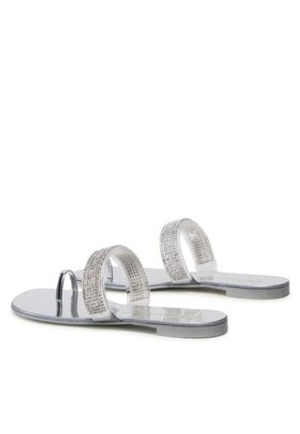 Giuseppe Zanotti - GIUSEPPE ZANOTTI Japonki E300011 Srebrny. Kolor: srebrny