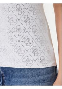 Guess Top W6GP10 K2932 Biały Regular Fit. Kolor: biały. Materiał: bawełna #2