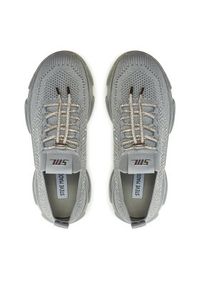 Steve Madden Sneakersy Meter SM19000085 Srebrny. Kolor: srebrny. Materiał: materiał