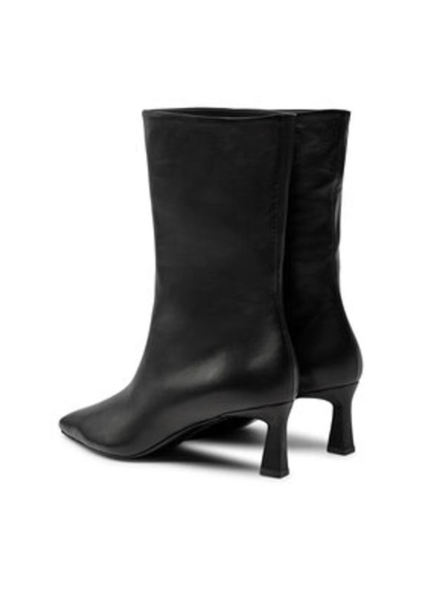 Pollini Botki SA24135C1LTI0000 Czarny. Kolor: czarny. Materiał: skóra