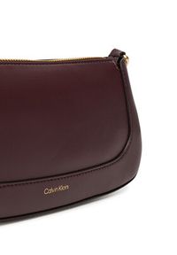 Calvin Klein Torebka Hardware Zip Crossbody LV04F1046G Bordowy. Kolor: czerwony. Materiał: skórzane #4