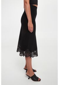 Twinset Milano - Spódnica ażurowa midi TWINSET. Wzór: ażurowy
