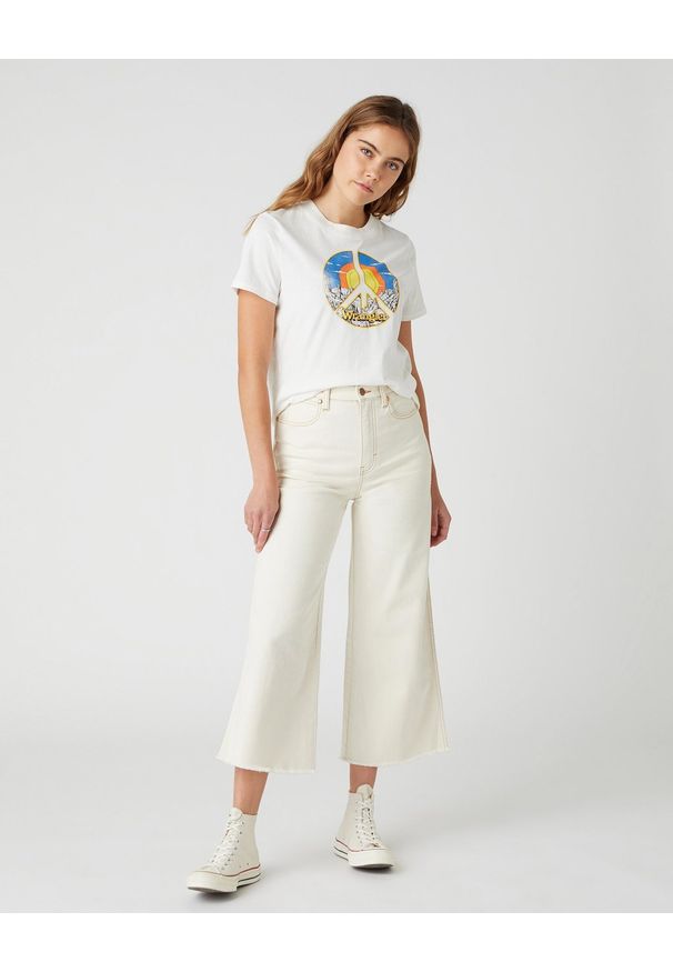 Wrangler - SPODNIE DAMSKIE WRANGLER WORLDWIDE CROPPED COTTON WOOD W2H6D823P 112128628
