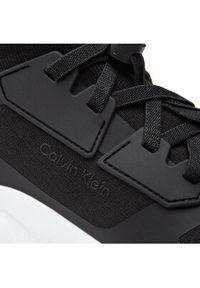 Calvin Klein Sneakersy High Top Lace Up Knit HM0HM00760 Czarny. Kolor: czarny. Materiał: materiał #3