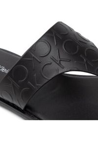 Calvin Klein Japonki Almond Flat Tp Slide Hf HW0HW01159 Czarny. Kolor: czarny. Materiał: skóra #7