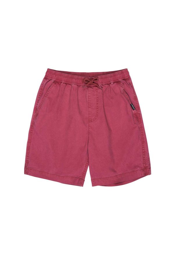 Quiksilver - Spodenki z elastyczną talią dla Chłopcy TAXER YOUTH 15" Czerwony. Kolor: czerwony, wielokolorowy, różowy. Materiał: tkanina, bawełna, elastan. Długość: krótkie. Sezon: lato