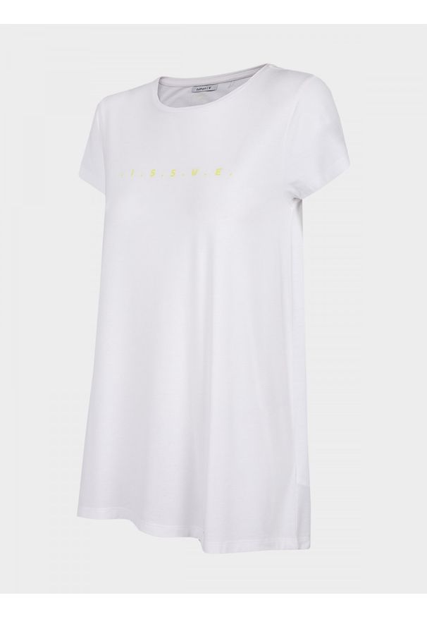 outhorn - T-shirt damski. Materiał: elastan, poliester, dzianina, wiskoza