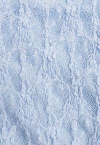 Renee - Niebieska Sukienka z Koronki Ozdobiona Rozkloszowanymi Rękawami Cinalata. Kolor: niebieski. Materiał: koronka. Wzór: aplikacja, koronka. Typ sukienki: rozkloszowane. Styl: elegancki, klasyczny #8