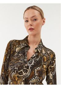 Just Cavalli Bluzka 75PAL228 Żółty Slim Fit. Kolor: żółty. Materiał: wiskoza