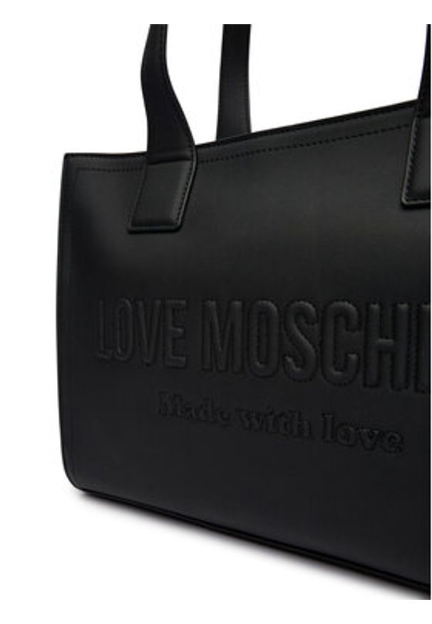 Love Moschino - LOVE MOSCHINO Torebka JC4045PP1OLE0000 Czarny. Kolor: czarny. Materiał: skórzane