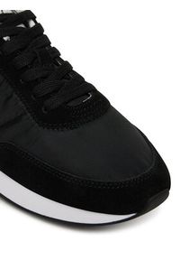 Calvin Klein Sneakersy Retro Runner Lace Up Nylon Mg YW0YW01990 Czarny. Kolor: czarny. Materiał: materiał