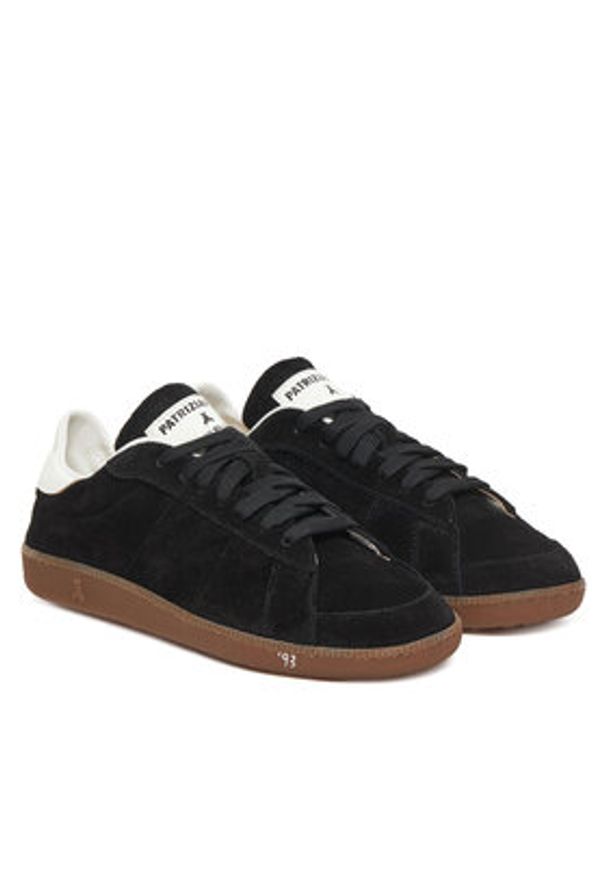Patrizia Pepe Sneakersy 8Z0113 L055 Czarny. Kolor: czarny. Materiał: skóra, zamsz