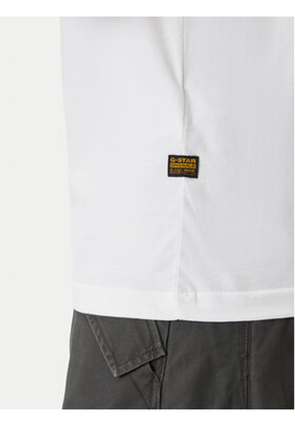 G-Star RAW - G-Star Raw T-Shirt HD Print D26824-D975 Biały Regular Fit. Kolor: biały. Materiał: bawełna. Wzór: nadruk