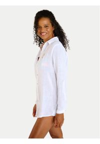 Banana Moon Koszula Garel Zelena LTL10 Biały Regular Fit. Kolor: biały. Materiał: bawełna #1