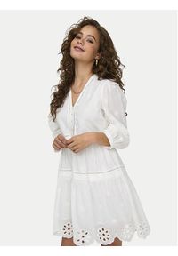 only - ONLY Sukienka letnia Jada 15318693 Biały Regular Fit. Kolor: biały. Materiał: bawełna. Sezon: lato #6