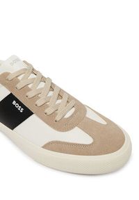 BOSS Sneakersy Aiden 50563847 Beżowy. Kolor: beżowy. Materiał: materiał #4
