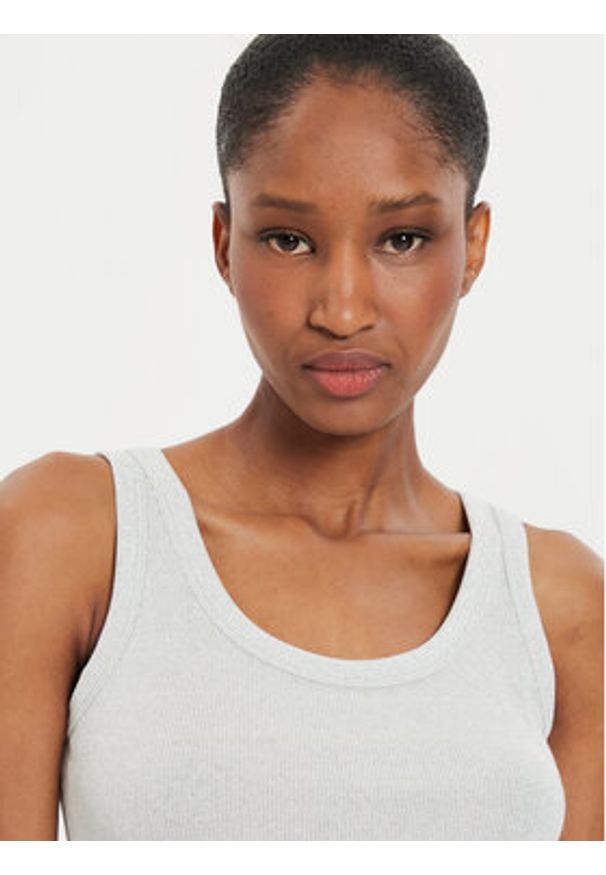 ViCOLO Top UB0009 Srebrny Regular Fit. Kolor: srebrny. Materiał: wiskoza