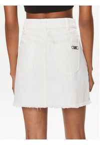 MICHAEL Michael Kors Spódnica jeansowa MS470CO80V Biały Slim Fit. Kolor: biały. Materiał: bawełna