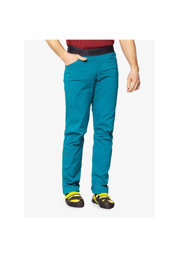 OCUN - Spodnie wspinaczkowe męskie Ocun Mania Eco Pants. Kolor: zielony