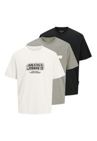 Jack & Jones - Jack&Jones Komplet 3 t-shirtów 12284772 Kolorowy Regular Fit. Materiał: bawełna. Wzór: kolorowy #10
