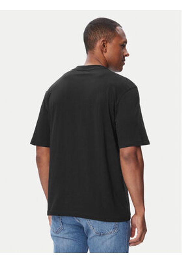 Hugo - HUGO T-Shirt Nadero 50566032 Czarny Regular Fit. Kolor: czarny. Materiał: bawełna