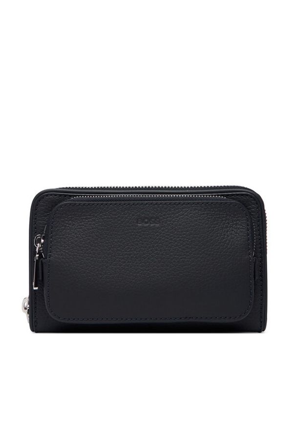 BOSS Saszetka nerka 50529286 Granatowy. Kolor: niebieski. Materiał: skóra