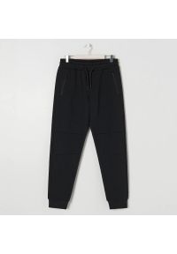 Sinsay - Spodnie dresowe jogger - Czarny. Kolor: czarny. Materiał: dresówka