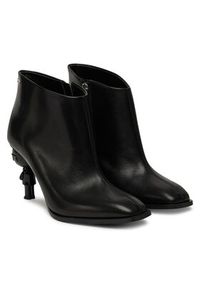 Karl Lagerfeld - KARL LAGERFELD Botki Nft Heel Zip KL39135 Czarny. Kolor: czarny. Materiał: skóra #6