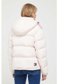 Tommy Jeans kurtka puchowa damska kolor różowy zimowa. Kolor: różowy. Materiał: puch. Sezon: zima #2