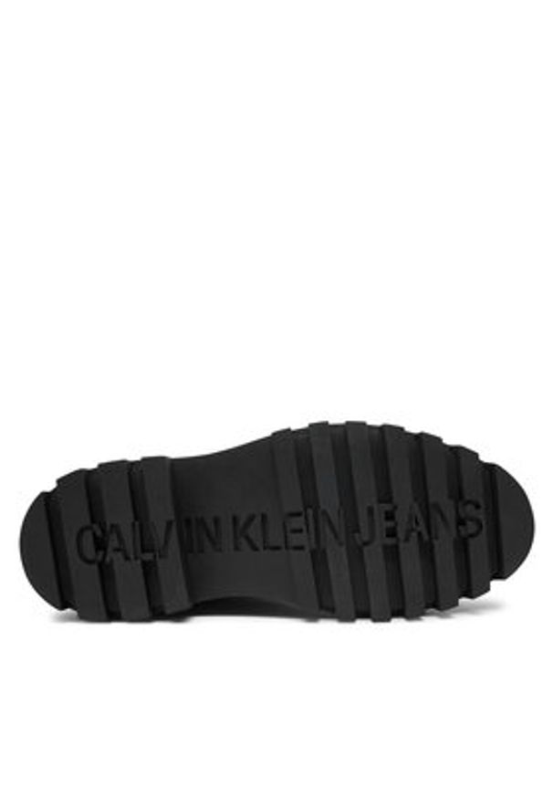 Calvin Klein Jeans Sztyblety YW0YW01684 Czarny. Kolor: czarny. Materiał: skóra