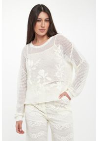 Twinset Milano - Sweter damski ażurowy TWINSET. Wzór: ażurowy #1