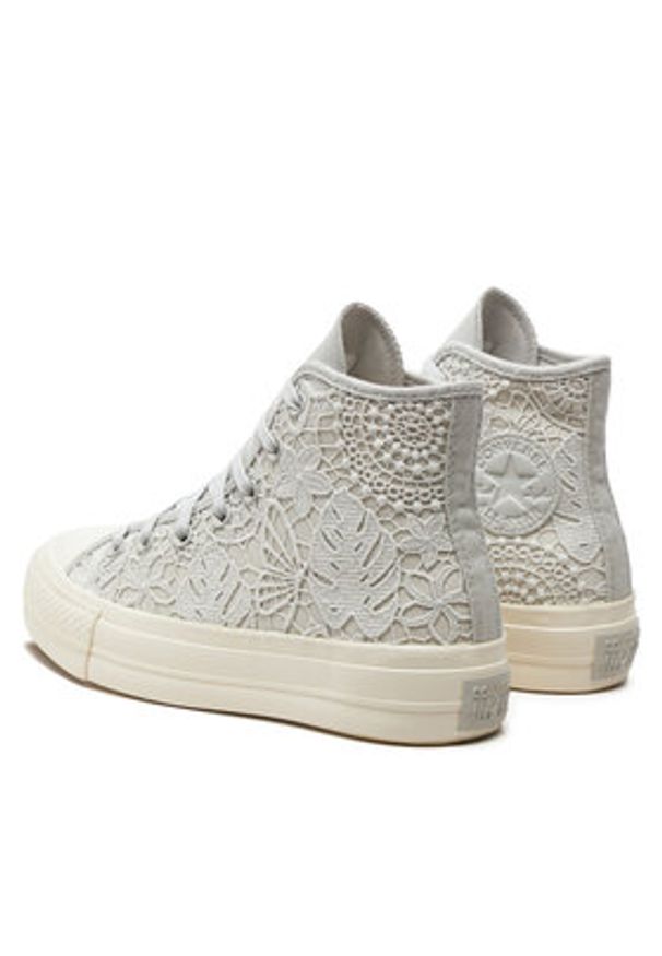 Converse Trampki Chuck Taylor All Star Lift Platform Butterflies A07538C Biały. Kolor: biały. Materiał: materiał. Obcas: na platformie