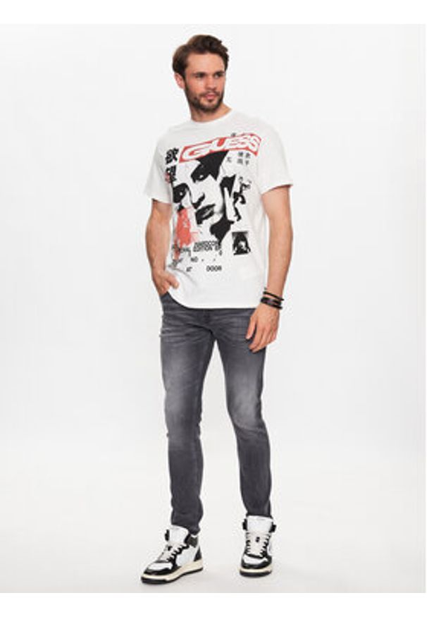 Guess Jeansy Miami M2YAN1 D4Q52 Szary Skinny Fit. Kolor: szary