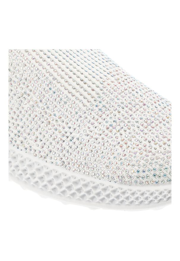 Białe Półbuty S.Barski Modne Sportowe Obuwie Damskie. Okazja: na spacer, na co dzień. Kolor: biały. Materiał: materiał. Szerokość cholewki: normalna. Obcas: na obcasie. Styl: sportowy. Wysokość obcasa: niski