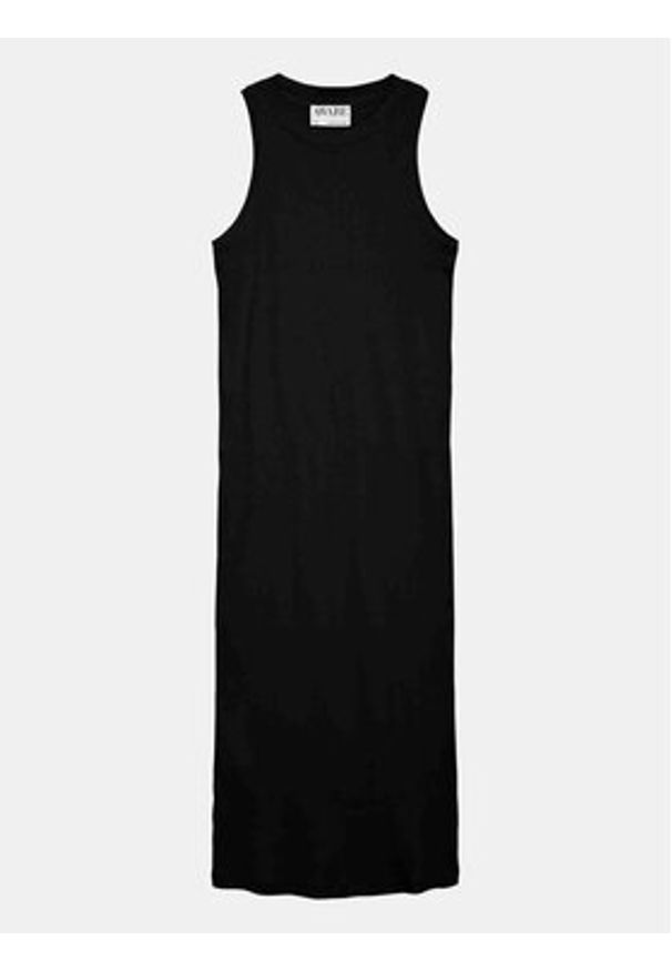 Vero Moda Sukienka letnia Lavender 10230437 Czarny Slim Fit. Kolor: czarny. Materiał: bawełna. Sezon: lato