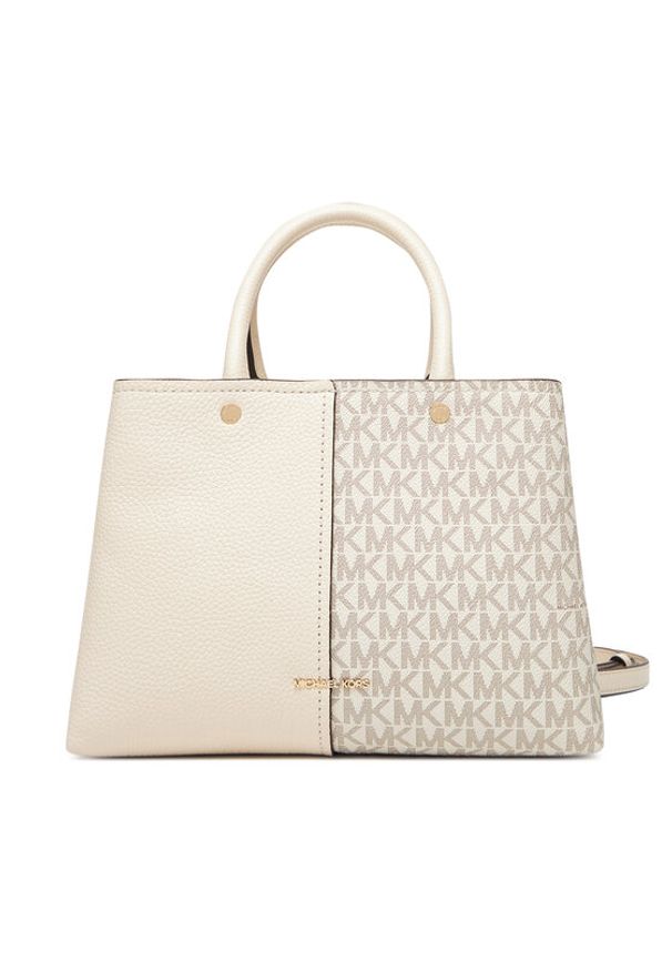 MICHAEL Michael Kors Torebka Flora 30T5GFFS2B Beżowy. Kolor: beżowy. Materiał: skórzane