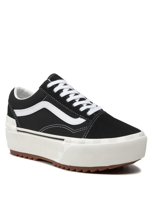 Vans Tenisówki Old Skool Stacked VN0A4U155ZN1 Czarny. Kolor: czarny. Materiał: materiał