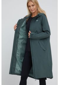 4f - 4F kurtka damska kolor zielony przejściowa. Okazja: na co dzień. Kolor: zielony. Materiał: materiał. Styl: casual