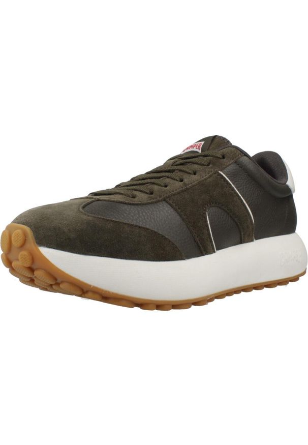 Camper - Buty CAMPER PELOTAS Zielony. Kolor: wielokolorowy, czarny, zielony. Materiał: skóra. Sport: turystyka piesza