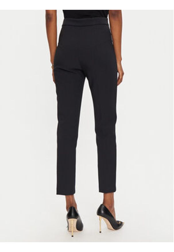 Elisabetta Franchi Spodnie materiałowe PA-036-46E2-V320 Czarny Slim Fit. Kolor: czarny. Materiał: syntetyk
