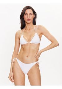 Calvin Klein Swimwear Góra od bikini KW0KW02023 Biały. Kolor: biały. Materiał: syntetyk