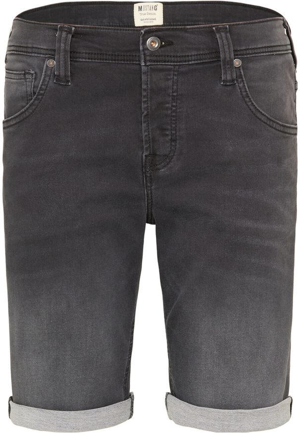 Mustang - MUSTANG CHICAGO SHORT MĘSKIE SPODENKI JEANSOWE JEANSY DENIM BLACK 1011732 4000 881. Materiał: denim, jeans