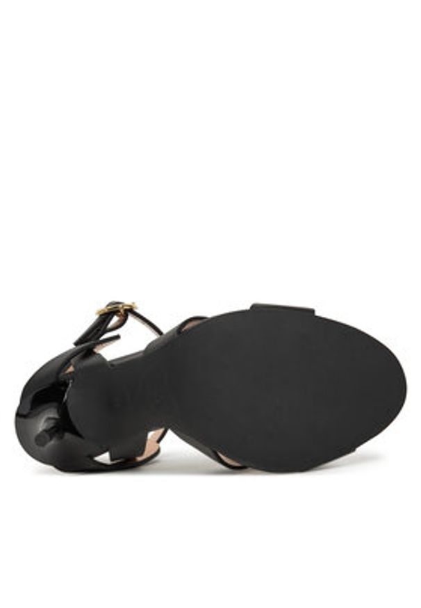 Love Moschino - LOVE MOSCHINO Sandały JA16069G1MIA0000 Czarny. Kolor: czarny. Materiał: skóra